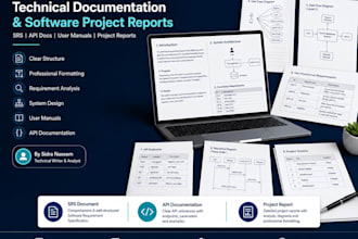 write technical documentation and software project reports