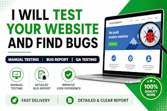 test your website and report issues