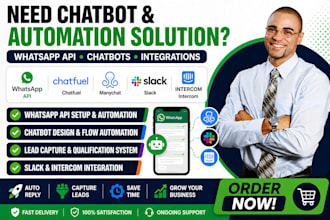 setup whatsapp API bot chatfuel manychat chatbot slack intercom integration