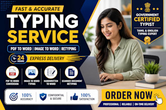 fast tamil and english typing expert PDF to word conversion