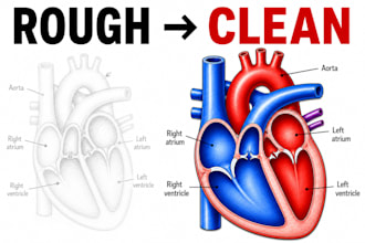 create clean and clear biology diagrams for students