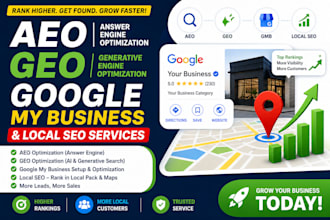 do aeo GEO local SEO and google my business optimization