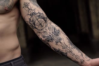 do sleeve tattoo design tattoo cover up custom tattoo design