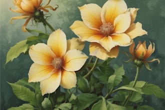 hand draw botanical illustrations