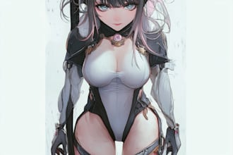 anime character, fanart, and original character