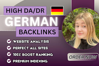 deliver white hat german backlinks for SEO