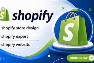 create a shopify droshipping store and design a high converting shopify website