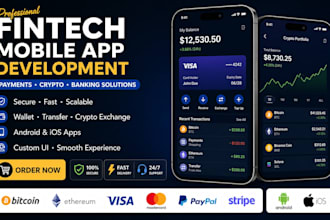 build a fintech mobile app for payments crypto banking