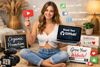 boost your github, youtube, and website with organic marketing and promotion