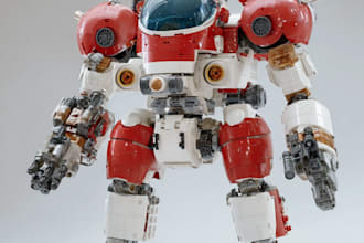 create custom mecha robot art