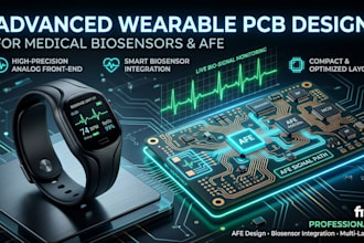 design advanced wearable pcb medical biosensor with analog front end afe