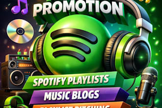 pitch your music to spotify edm playlists, music blogs, and playlist pitching