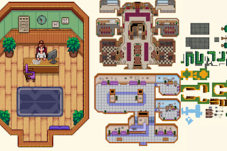 draw pixel art building set, pokemon style house, rpg pixel asset, for your game