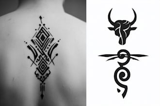 design minimalist, traditional, tribal tattoo