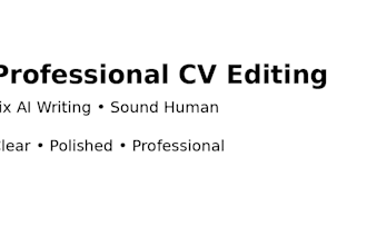 professionally edit your CV, cover letter, and proofread documents