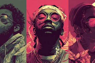 design a parental advisory worthy rap and hip hop album cover