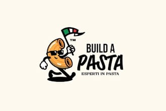 design a modern fast food italian restaurant logo