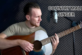 sing indie folk country rock acoustic guitar with unique gritty male vocal
