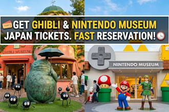book ghibli museum and nintendo museum reservations