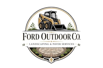 design unique and creative skid steer logo for your business