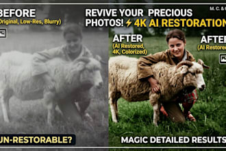 upscale, enhance and fix your low resolution images to 4k