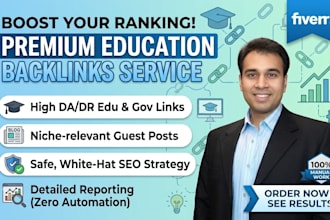 build high da DR education backlinks and guest posts