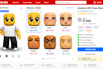 make roblox ugc face for avatar shop