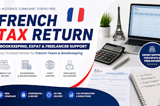 prepare french tax return, bookkeeping, expat and freelancer support