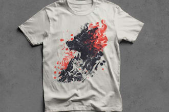 do awesome t shirt design typography