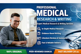 help with medical research and professional medical writing