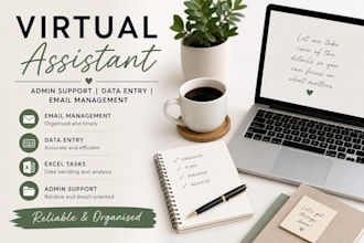 provide admin support, data entry, web research