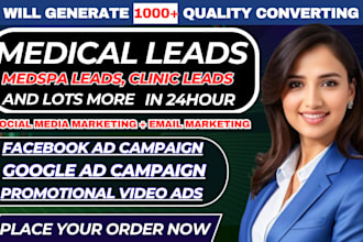 medical spa leads, cosmetic clinic leads, med spa leads, google ads facebook ads