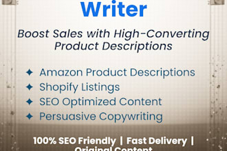 product description and SEO copywriter