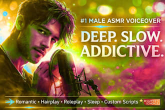 deliver boyfriend flirty deep male voice acting for roleplay, whisper asmr sfw