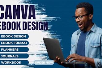 create canva ebook design workbook design, magazine booklet worksheet