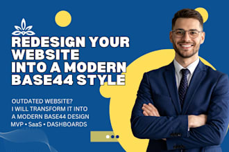 website into a modern base44 style
