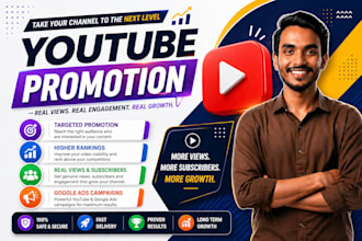 promote your youtube channel with targeted real audience