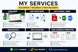 do linkedin data collection and excel data entry