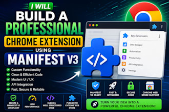 build a professional chrome extension using manifest v3