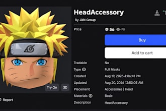 create anime roblox ugc face designs