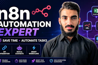 build n8n automation workflow, API integration, and bots