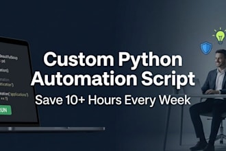 create a custom python script to automate web forms and data entry