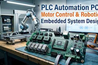 design plc automation pcb, motor control, robotics, embedded system