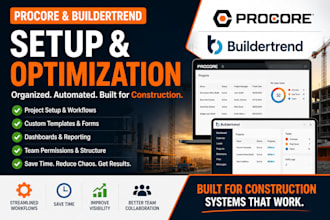 setup procore and buildertrend for your construction business