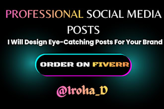 design modern instagram posts and facebook banners for business