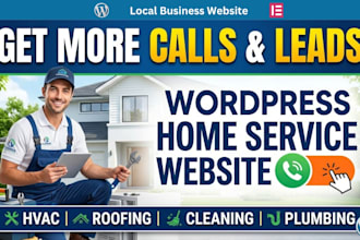 design wordpress website for hvac roofing  home service