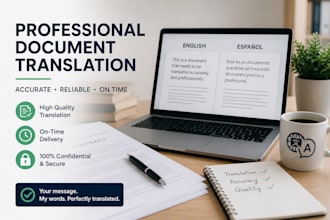 translate academic papers, reports, business documents and presentations