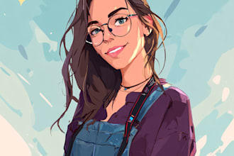draw cartoon vector portrait from your photo