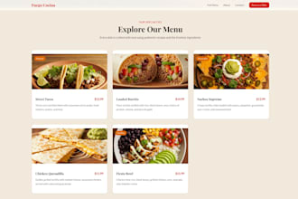 build a modern restaurant website using nextjs or astro
