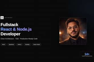 develop a full stack web app with react node and typescript